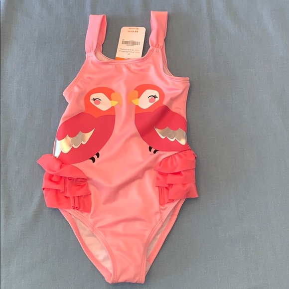 NWT Gymboree Boys Pool Blue Pineapple 1-Piece Swimsuit Size 12-18 Months